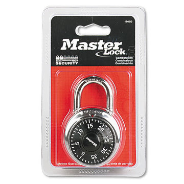 Master Lock® Combination Lock, Stainless Steel, 1 7-8" Wide, Black Dial freeshipping - TVN Wholesale